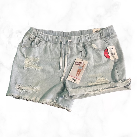 YMI Pants - YMI DREAM COLLECTION Plus High Rise Shorts
